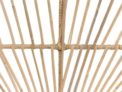 Conjunto De 2 Mesas De Centro Em Rattan Natural E Preto 67 X 67 Cm Cesenatico