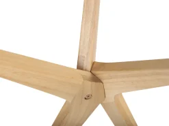 Conjunto De 2 Mesas Em Madeira Clara E Tampo De Vidro Temperado Valley