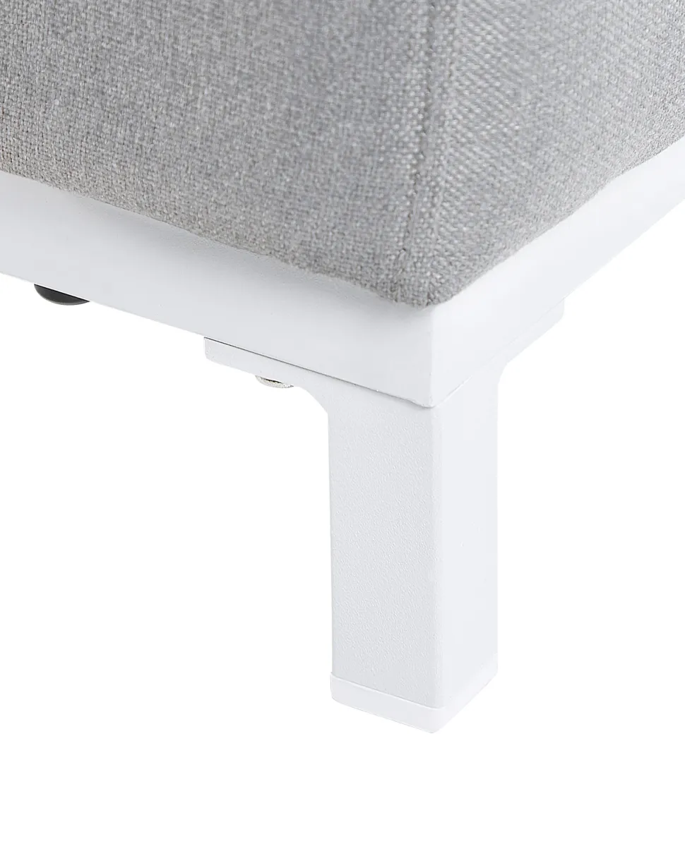 Conjunto De 2 Poltronas De Jardim Cinzento Claro E Branco Rovigo