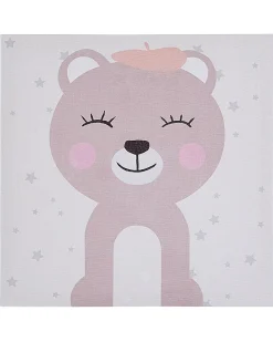 Conjunto De 4 Quadros Com Desenhos Infantis Multicoloridos 30 X 30 Cm Bombi