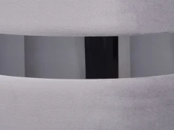 Conjunto De 2 Tamboretes Em Veludo Cinzento Doris