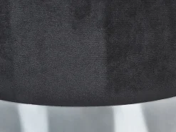 Conjunto De 2 Tamboretes Em Veludo Preto Doris