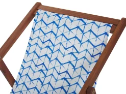 Conjunto De 2 Tecidos Com Linhas Azuis Para Espreguicadeiras Anzio / Avellino