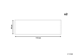 Conjunto De 2 Tecidos Com Linhas Azuis Para Espreguicadeiras Anzio / Avellino