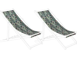 Conjunto De 2 Tecidos Multicolor Com Pelicanos Para Espreguicadeiras Anzio/Avellino