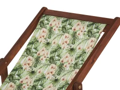 Conjunto De 2 Tecidos Multicolor De Motivo Floral Para Espreguicadeiras Anzio/Avellino