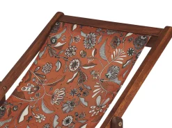 Conjunto De 2 Tecidos Vermelho Com Flores Para Espreguicadeiras Anzio/Avellino