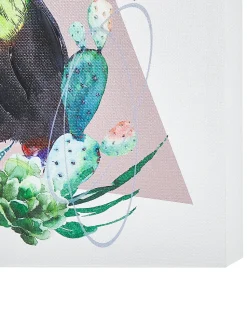 Conjunto De 3 Telas Com Impressao Multicolor 30 X 30 Cm Menaka
