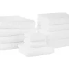 Conjunto De 11 Toalhas De Algodao Branco Areora