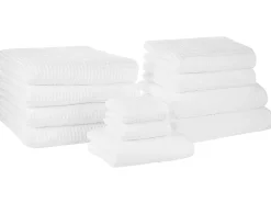 Conjunto De 11 Toalhas De Algodao Branco Areora