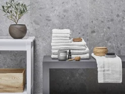 Conjunto De 9 Toalhas De Algodao Branco Areora