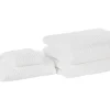 Conjunto De 4 Toalhas De Algodao Branco Areora