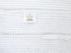 Conjunto De 9 Toalhas Em Algodao Branco Atiu