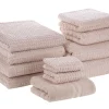 Conjunto De 11 Toalhas Rosa De Algodao Atai