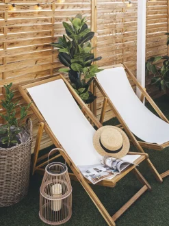 Conjunto De 2 Vasos Para Plantas Cor De Areia Bitola