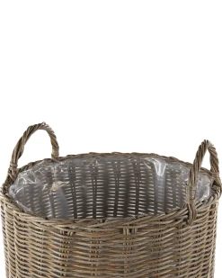 Conjunto De 2 Vasos Para Plantas Cor De Areia Bitola