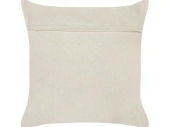 Conjunto De Almofadas Decorativas Tufadas Em Algodao Creme E Cinzento 45 X 45 Cm Alocasia