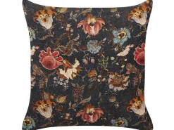 Conjunto De Almofadas Decorativas Com Padrao De Flor Em Veludo Multicolor 45 X 45 Cm Ramonda