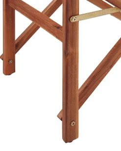 Conjunto De Cadeiras De Jardim Madeira Escura E 2 Lonas Creme E Padrao Tucano Cine