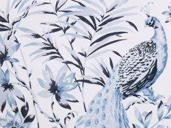 Conjunto De Capa De Edredao Em Algodao Acetinado Azul E Branco 155 X 220 Cm Ballard