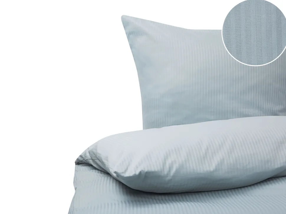 Conjunto De Capas De Edredao Em Algodao Acetinado Cinzento Claro 135 X 200 Cm Avondale
