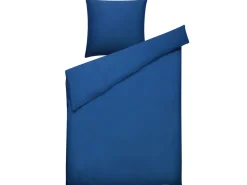 Conjunto De Capas Edredao Em Algodao Acetinado Azul Escuro 135 X 200 Cm Harmonridge