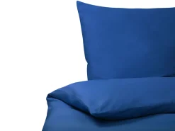 Conjunto De Capas Edredao Em Algodao Acetinado Azul Escuro 220 X 240 Cm Harmonridge