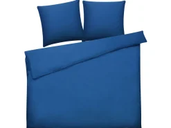 Conjunto De Capas Edredao Em Algodao Acetinado Azul Escuro 220 X 240 Cm Harmonridge