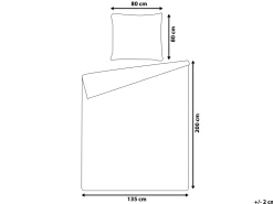 Conjunto De Capas Edredao Em Algodao Acetinado Rosa 135 X 200 Cm Harmonridge