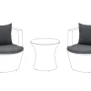 Conjunto De Capas Para Almofada Cinzento Capri