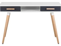 Conjunto De Escritorio Em Branco E Cinzento Escalante/Frisco