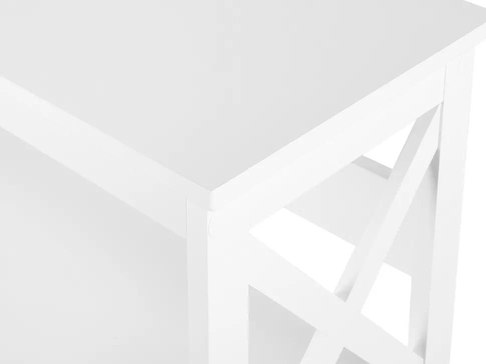 Conjunto De Escritorio Em Branco E Madeira Clara Foster/Carter