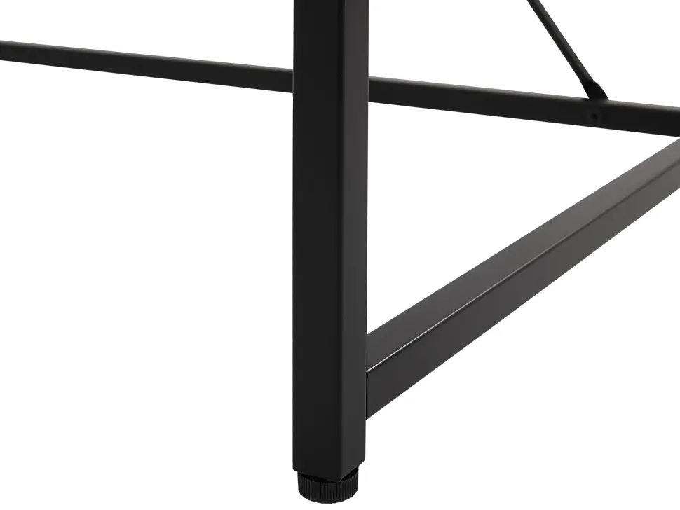 Conjunto De Escritorio Em Madeira Clara E Preto Foster/Hinton