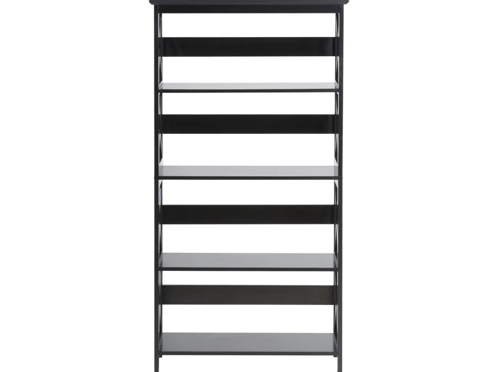 Conjunto De Escritorio Em Madeira Clara E Preto Foster/Hinton