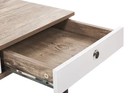 Conjunto De Escritorio Em Madeira Clara E Preto Foster/Hinton