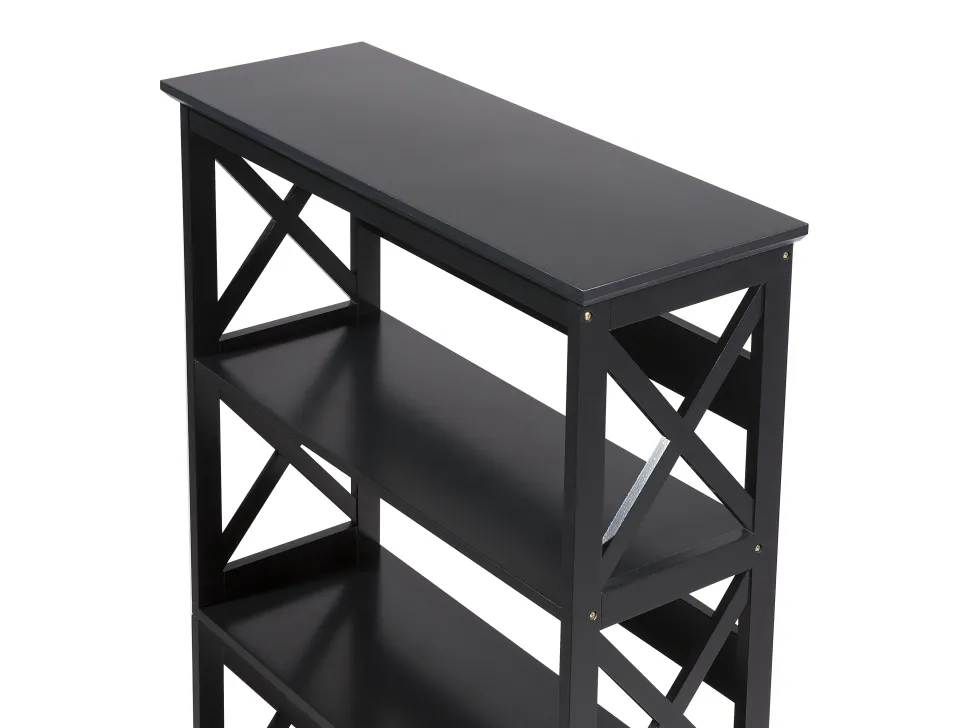 Conjunto De Escritorio Em Madeira Clara E Preto Foster/Hinton