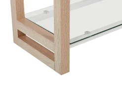 Conjunto De Escritorio Em Branco E Madeira Clara Jenks/Hamden