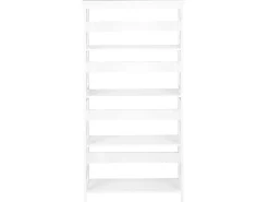 Conjunto De Escritorio Em Branco E Madeira Clara Foster/Hamden