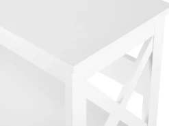 Conjunto De Escritorio Em Branco E Madeira Clara Foster/Hamden