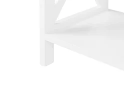 Conjunto De Escritorio Em Branco E Madeira Clara Foster/Hamden