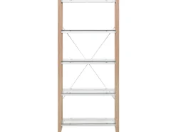 Conjunto De Escritorio Em Branco E Madeira Clara Jenks/Clarita