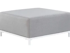 Conjunto De Jardim 5 Lugares Cinzento Claro E Branco Rovigo