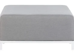 Conjunto De Jardim 5 Lugares Cinzento Claro E Branco Rovigo