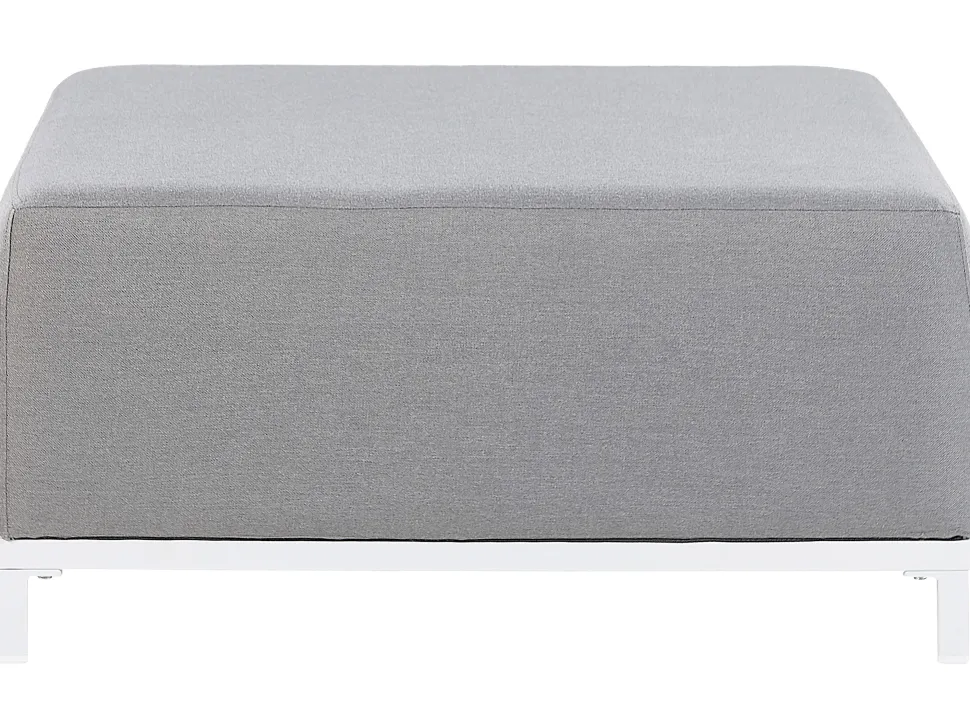 Conjunto De Jardim 5 Lugares Cinzento Claro E Branco Rovigo