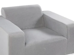 Conjunto De Jardim 5 Lugares Cinzento Claro E Branco Rovigo