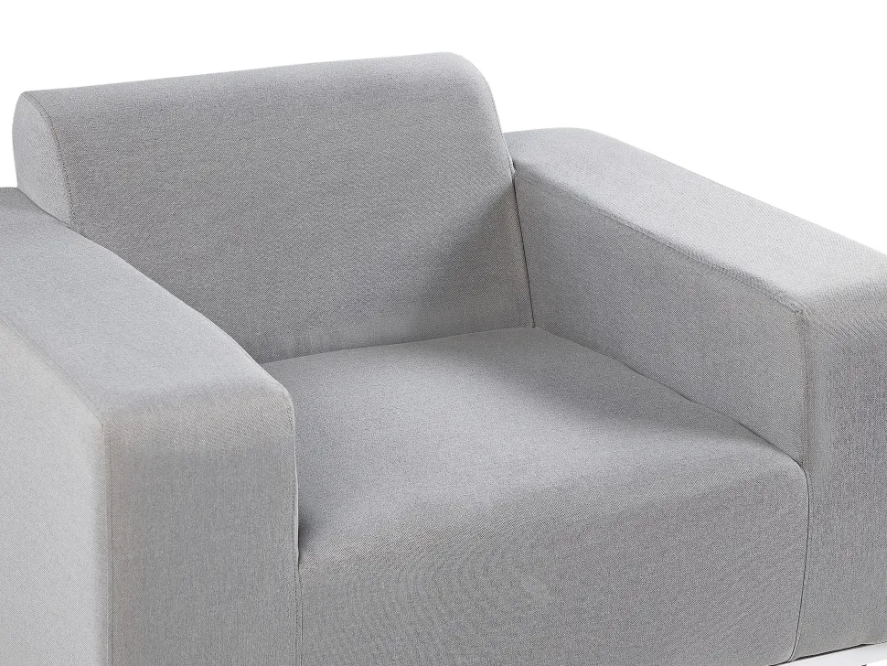 Conjunto De Jardim 5 Lugares Cinzento Claro E Branco Rovigo