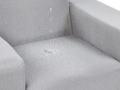 Conjunto De Jardim 5 Lugares Cinzento Claro E Branco Rovigo