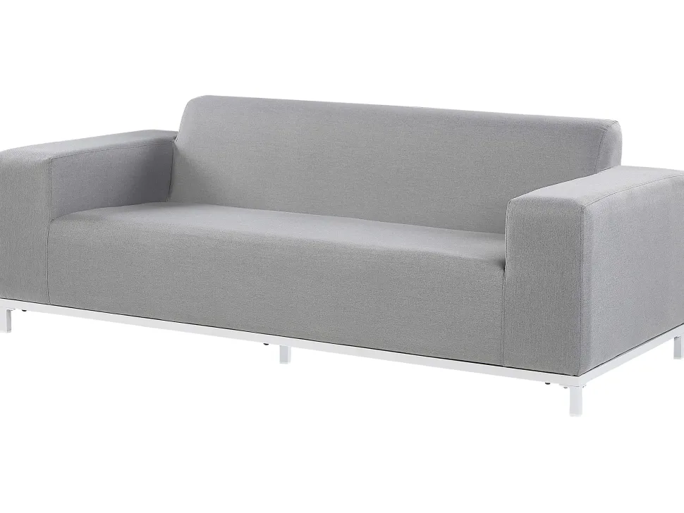 Conjunto De Jardim 5 Lugares Cinzento Claro E Branco Rovigo