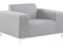 Conjunto De Jardim 5 Lugares Cinzento Claro E Branco Rovigo