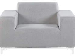 Conjunto De Jardim 5 Lugares Cinzento Claro E Branco Rovigo